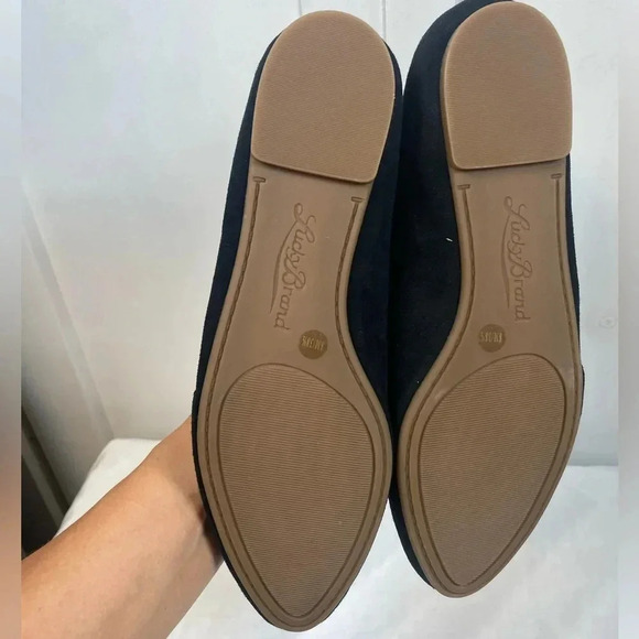 Lucky Brand - Black closed toed flat shoes mules - 8 - like new - Picture 3 of 3